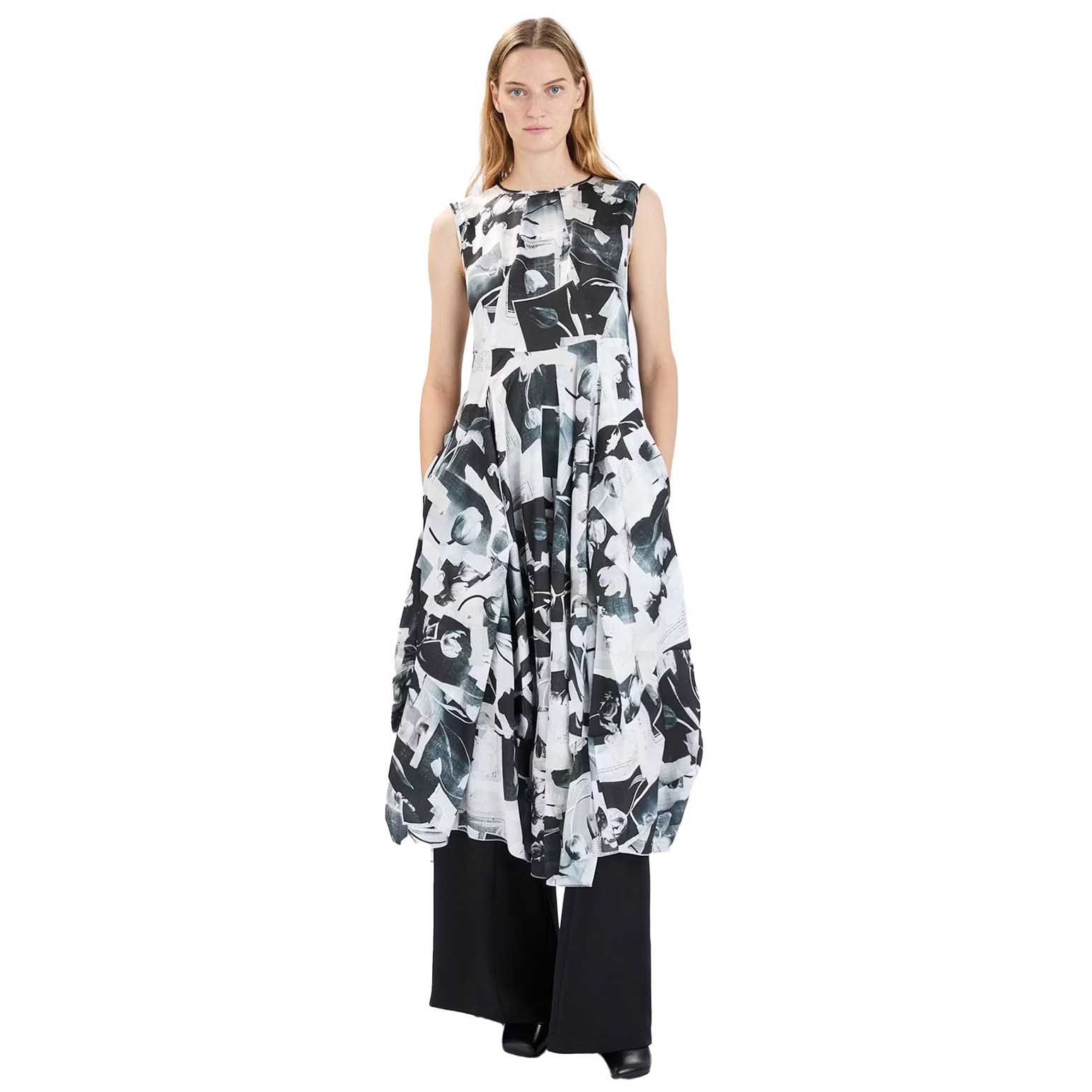 High Sparky Print Dress